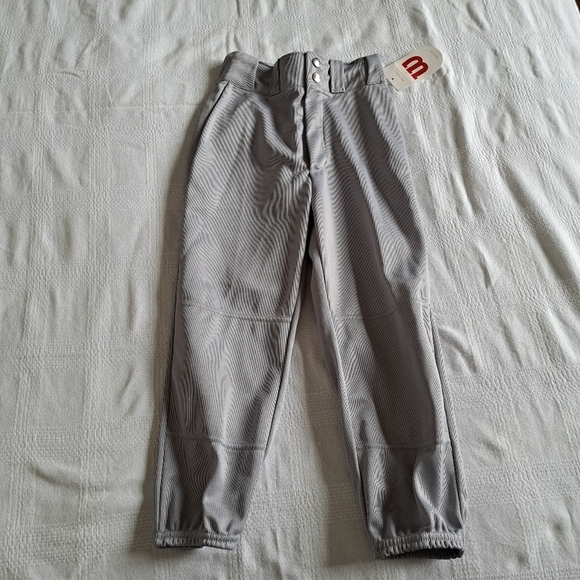 Wilson youth small gray baseball pants, New - Picture 1 of 4